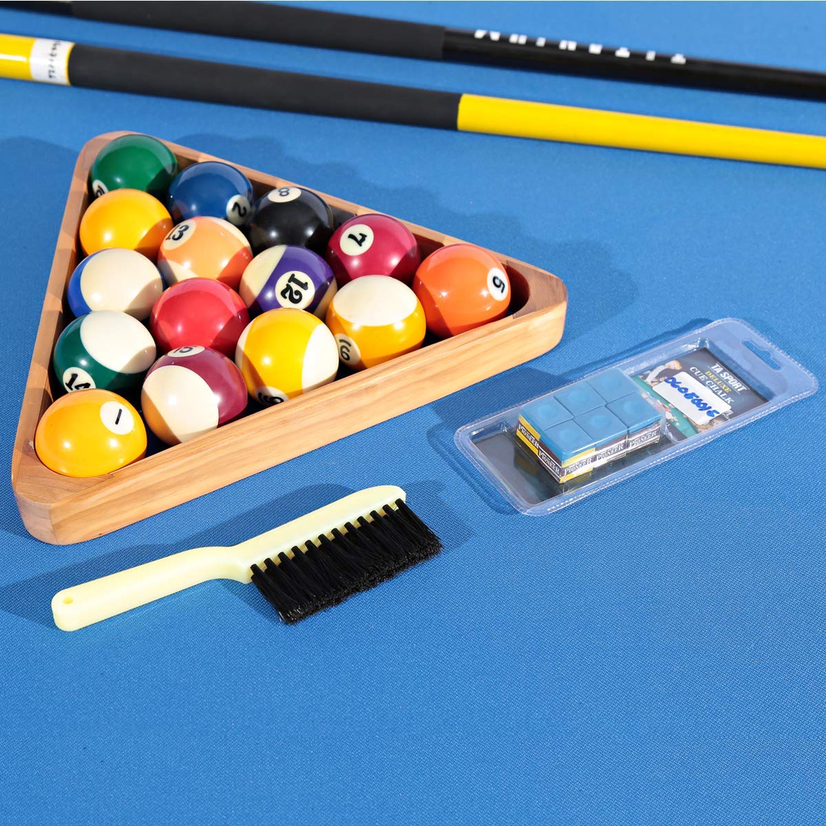 Milano Billiard Table And Accessories Set – Silver/Blue – Best Shoppe